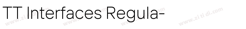 TT Interfaces Regula字体转换